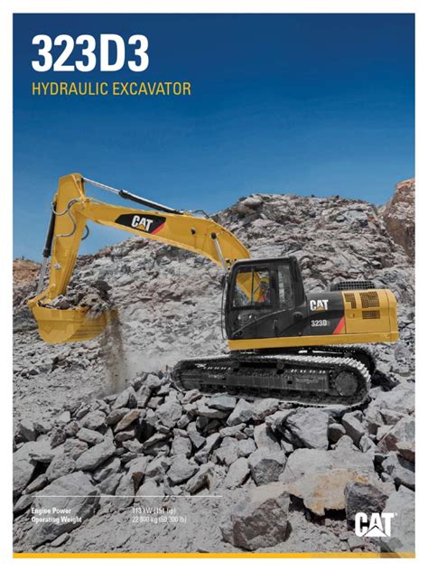 323 mini excavator|cat 323d3 brochure.